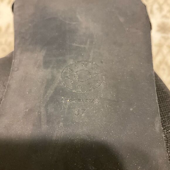 Bimba y Lola Suede Chain Fisherman Sandals, Size 37. (6.5/7 US) Black Spain. - Picture 12 of 16